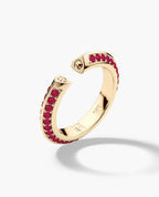 BASIN Gold Ring with 1.85ct Rubies