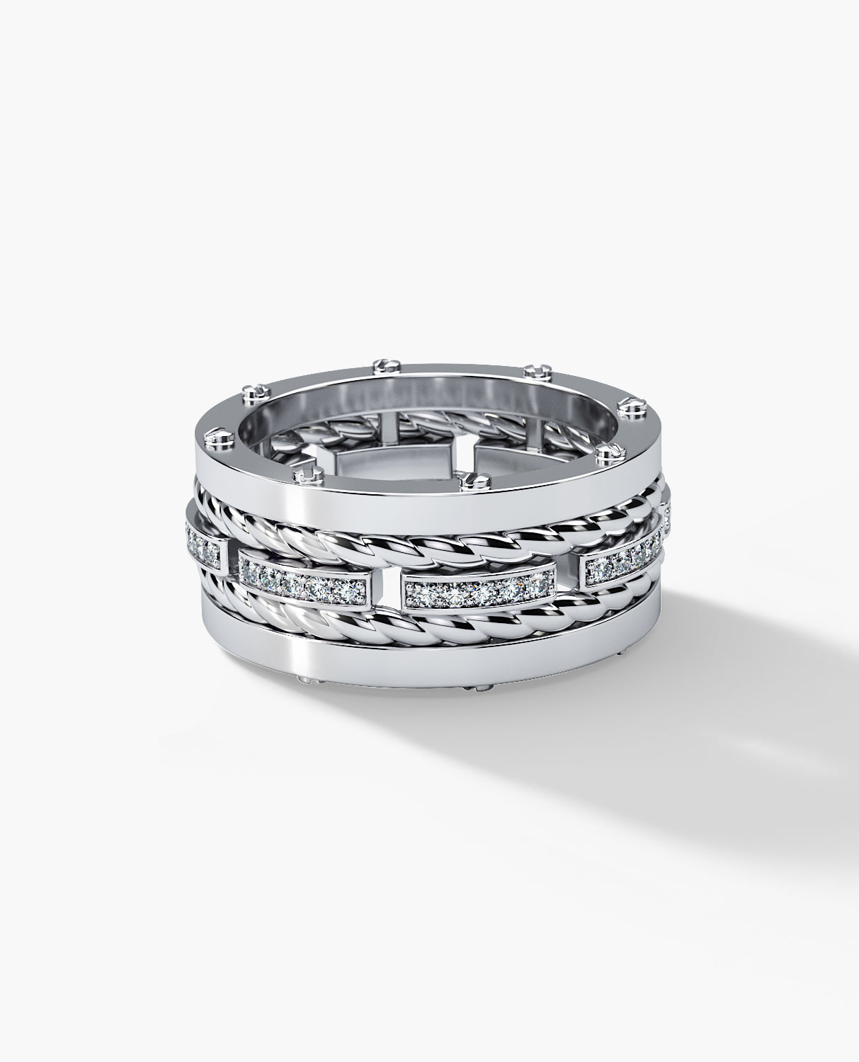 ROPES Gold Ring with 0.40ct Diamonds