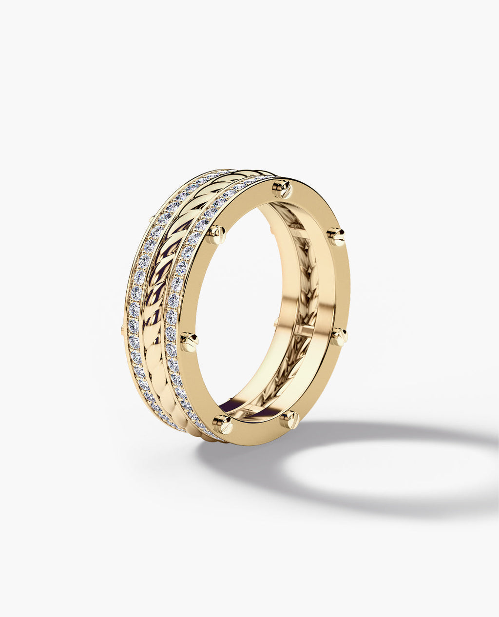 ROPES Gold Ring with 0.70ct Diamonds