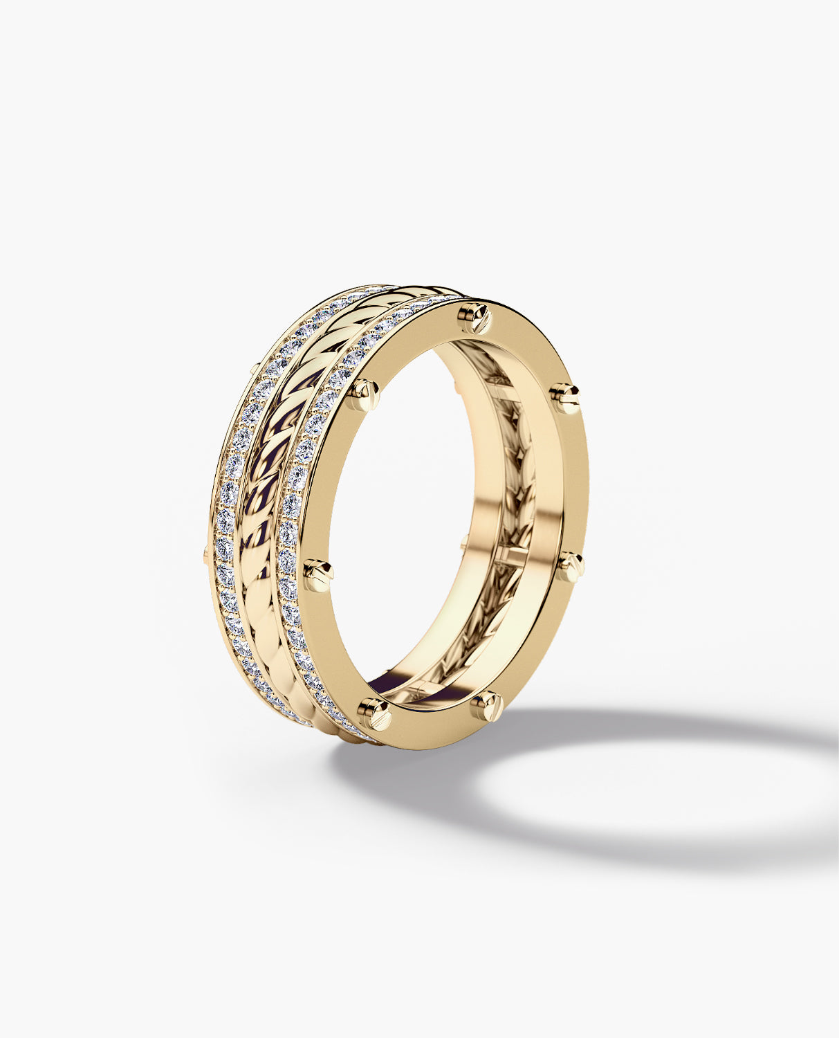 ROPES Gold Ring with 0.70ct Diamonds