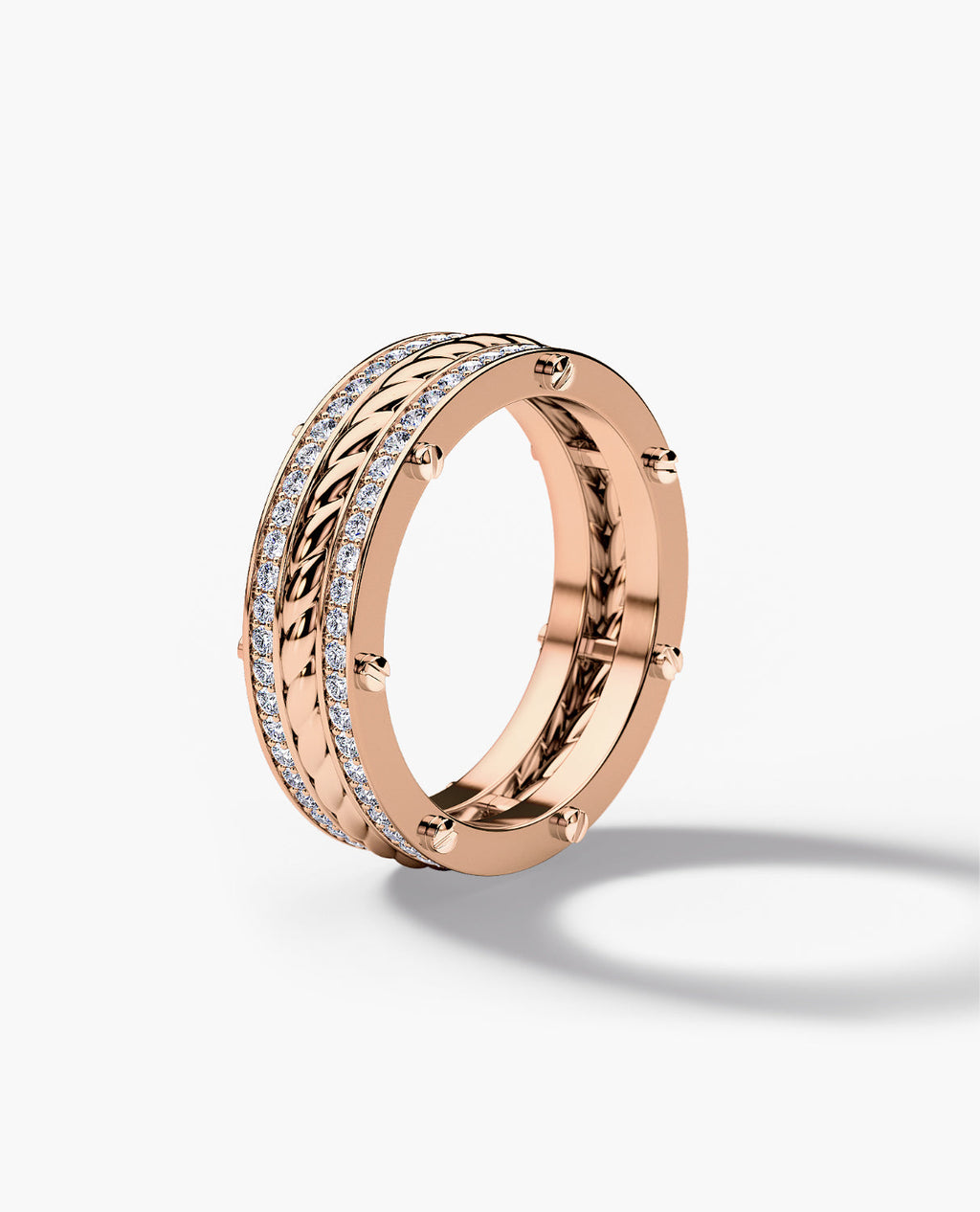 ROPES Gold Ring with 0.70ct Diamonds