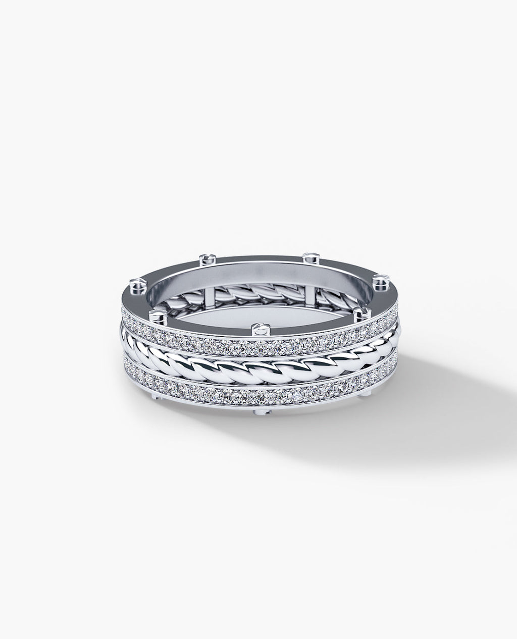 ROPES Gold Ring with 0.70ct Diamonds