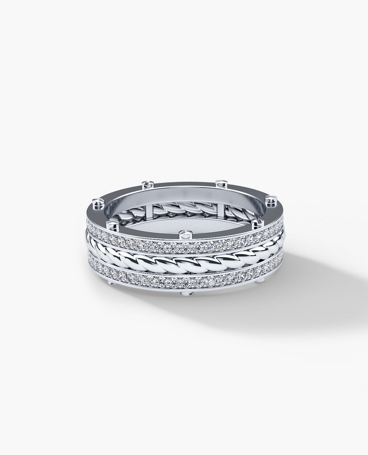 ROPES Gold Ring with 0.70ct Diamonds