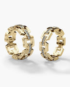 NORTHSTAR Gold Matching Diamond Wedding Band Set