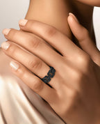 NORTHSTAR EverBlak Black Gold Ring with 1.10ct Black Diamonds