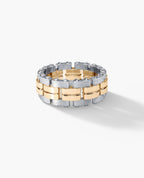 GETCHELL Two-Tone Gold Ring - Wide Version