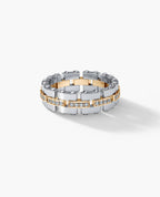 GETCHELL Two-Tone Gold Ring with 0.40ct Diamonds