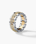 GETCHELL Two-Tone Gold Ring with 0.80ct Diamonds - Wide Version