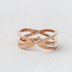 0.35CT Round Brilliant Cut Flexible Gift Wedding Band for Her