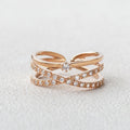 0.35CT Round Brilliant Cut Flexible Gift Wedding Band for Her