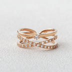 0.35CT Round Brilliant Cut Flexible Gift Wedding Band for Her