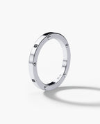 NORSE Gold Ring with 0.05ct Black Diamonds - 2.5mm