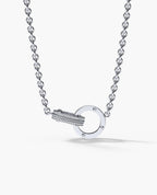 ROPES Gold Interlink Necklace Pendant with 0.20ct Diamonds