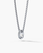 ROPES Circle Amulet Gold Pendant with 0.20ct Diamonds
