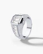 ROCHESTER Gold Signet Ring with 11.30ct Diamonds