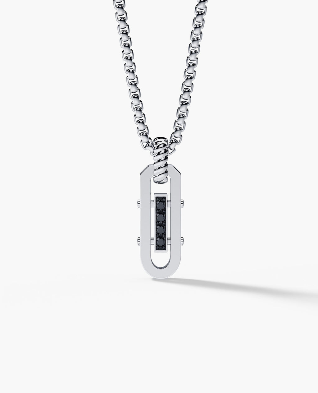 ROPES Amulet Gold Pendant with 0.20ct Black Diamonds