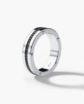 NORSE Gold Ring with 0.55ct Black Diamonds - 5.5mm