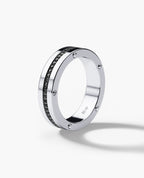 NORSE Gold Ring with 0.55ct Black Diamonds - 5.5mm