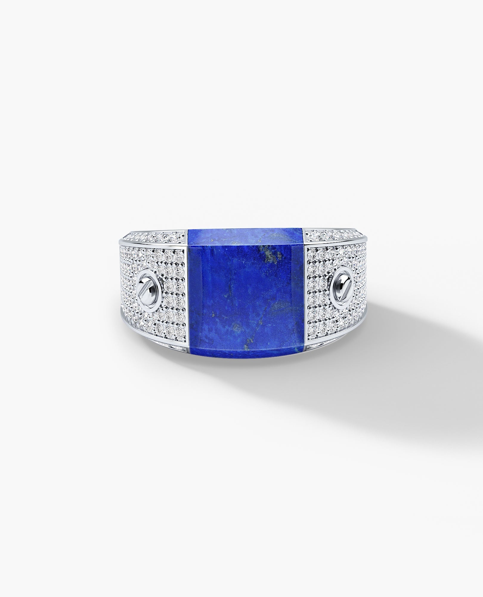 MONTANA Gold Signet Ring with 1.25ct Lapis and Diamonds
