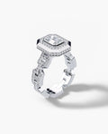 BRIGGS Emerald Cut Diamond Gold Engagement Ring