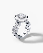 NORTHSTAR Emerald Cut Diamond Gold Engagement Ring