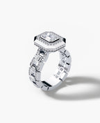 LA PAZ Emerald Cut Diamond Gold Engagement Ring
