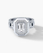 LA PAZ Emerald Cut Diamond Gold Engagement Ring