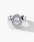 BRIGGS Oval Cut Diamond Gold Engagement Ring