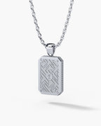 DIAMOND DOG TAG Gold Pendant with 2.10ct Diamonds