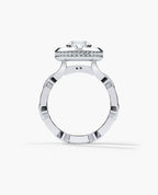 BRIGGS Round Cut Diamond Gold Engagement Ring