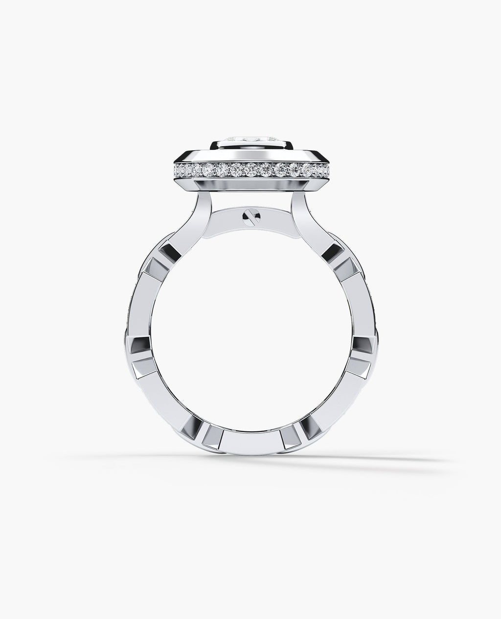 BRIGGS Cushion Cut Diamond Gold Engagement Ring