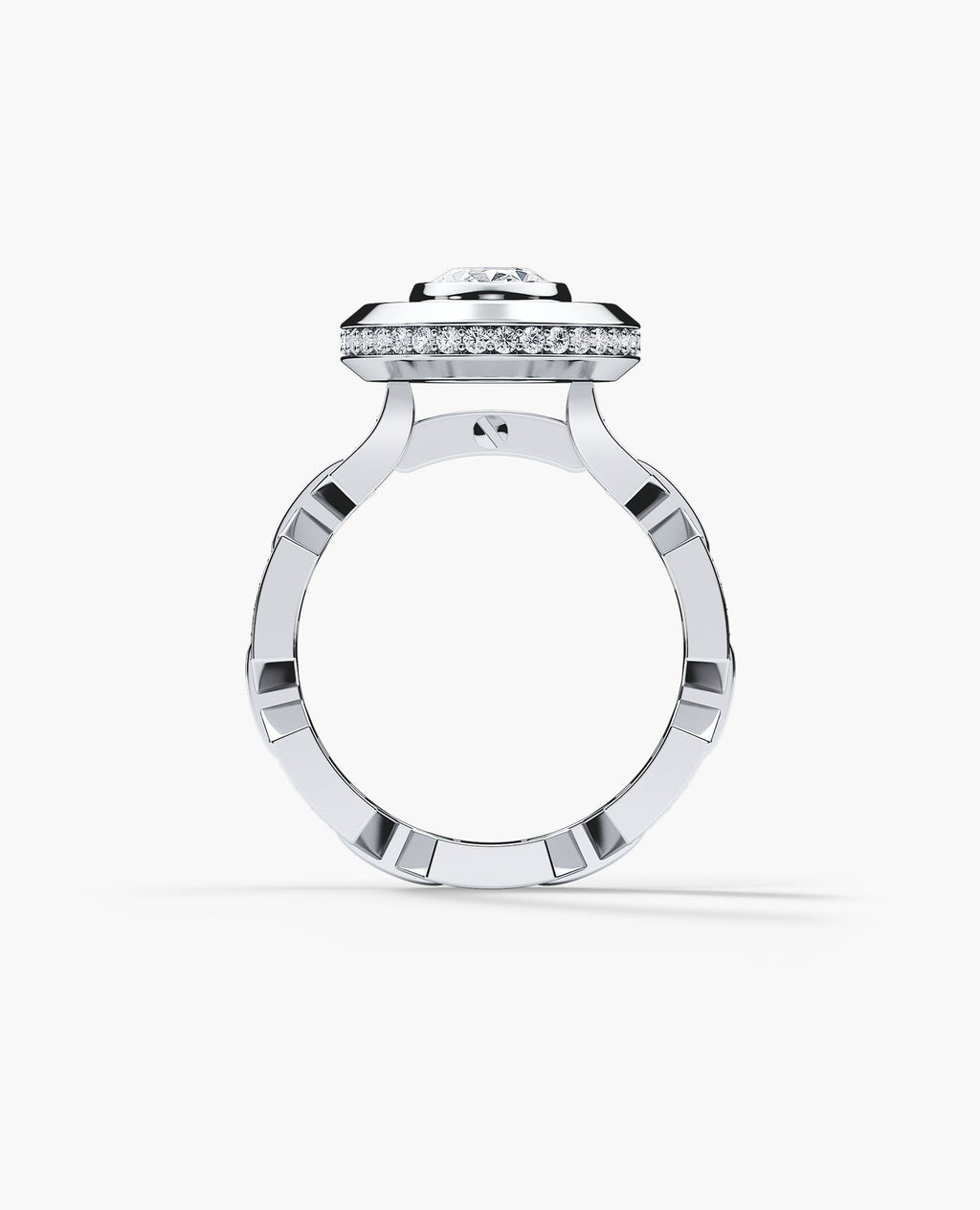 BRIGGS Oval Cut Diamond Gold Engagement Ring