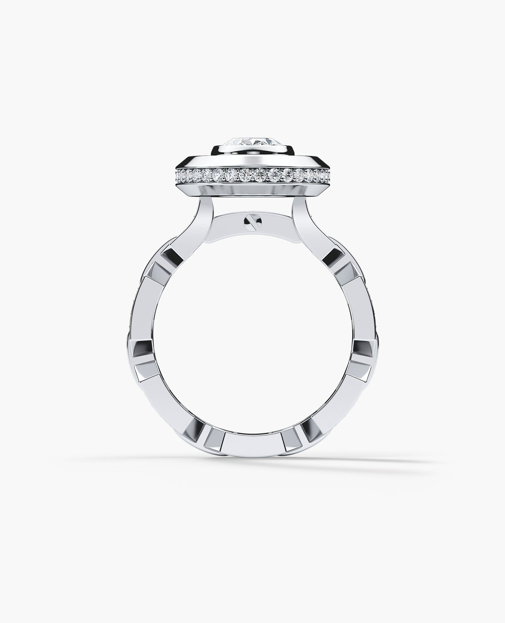 BRIGGS Oval Cut Diamond Gold Engagement Ring