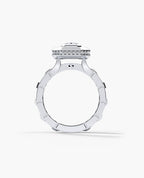 LA PAZ Emerald Cut Diamond Gold Engagement Ring