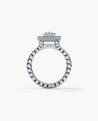 ROPES Emerald Cut Diamond Gold Engagement Ring