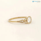 Wild garden leaf vintage solitaire engagement rings DisneyValley