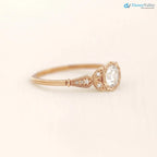 Wild garden leaf vintage solitaire engagement rings DisneyValley