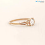 Wild garden leaf vintage solitaire engagement rings DisneyValley