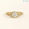 Wild garden leaf vintage solitaire engagement rings DisneyValley