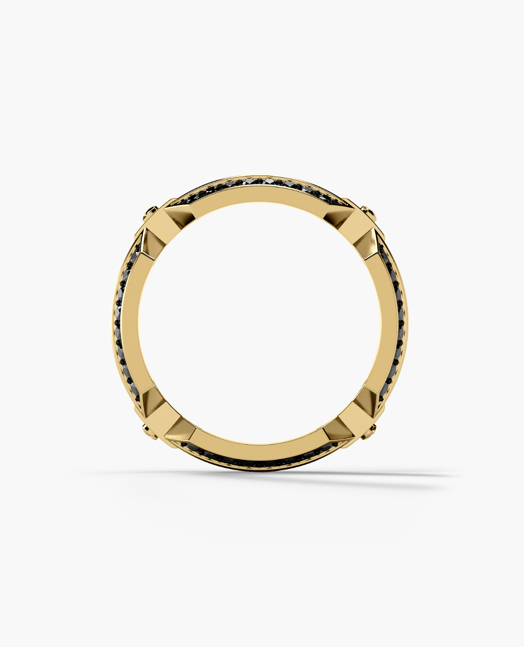 EMINENCE Gold Ring with 2.25ct Black Diamonds