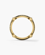 EMINENCE Gold Ring with 2.25ct Black Diamonds