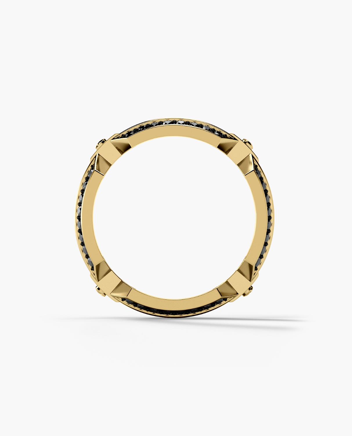 EMINENCE Gold Ring with 2.25ct Black Diamonds