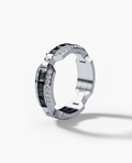 EMINENCE Gold Ring with 2.25ct Black & White Diamonds