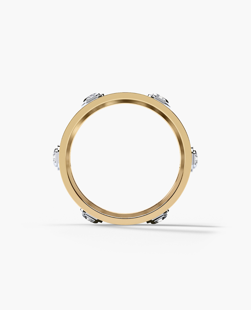 AMADOR Two-Tone Gold Ring with 2.20ct Diamonds
