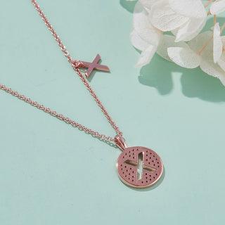 Personalized "X" latter diamond necklace