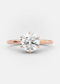 1.51 CT Round Moissanite Solitaire Engagement Ring