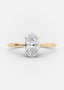 1.70 CT Oval Moissanite Solitaire Engagement Ring