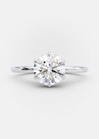 1.50 CT Round Brilliant Cut Moissanite Solitaire Engagement Ring