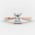 1.01 CT Radiant Cut Moissanite Solitaire Engagement Ring