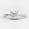 1.0 CT Princess Cut Solitaire Style Moissanite Engagement Ring